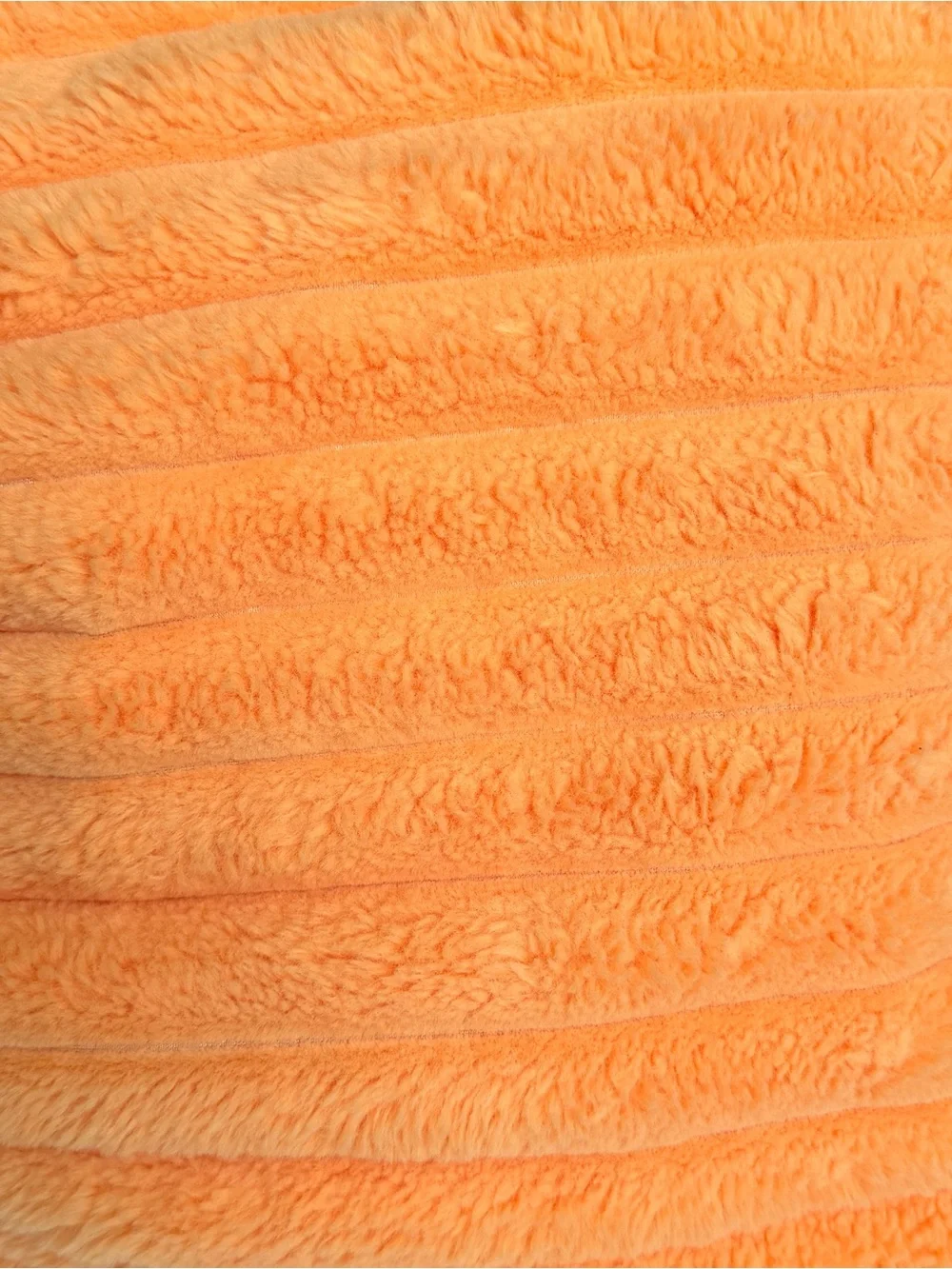 Brand New Orange Throw Fuzzy Faux Rabbit Fur Pillow Retro Y2K Home Bedroom Decor